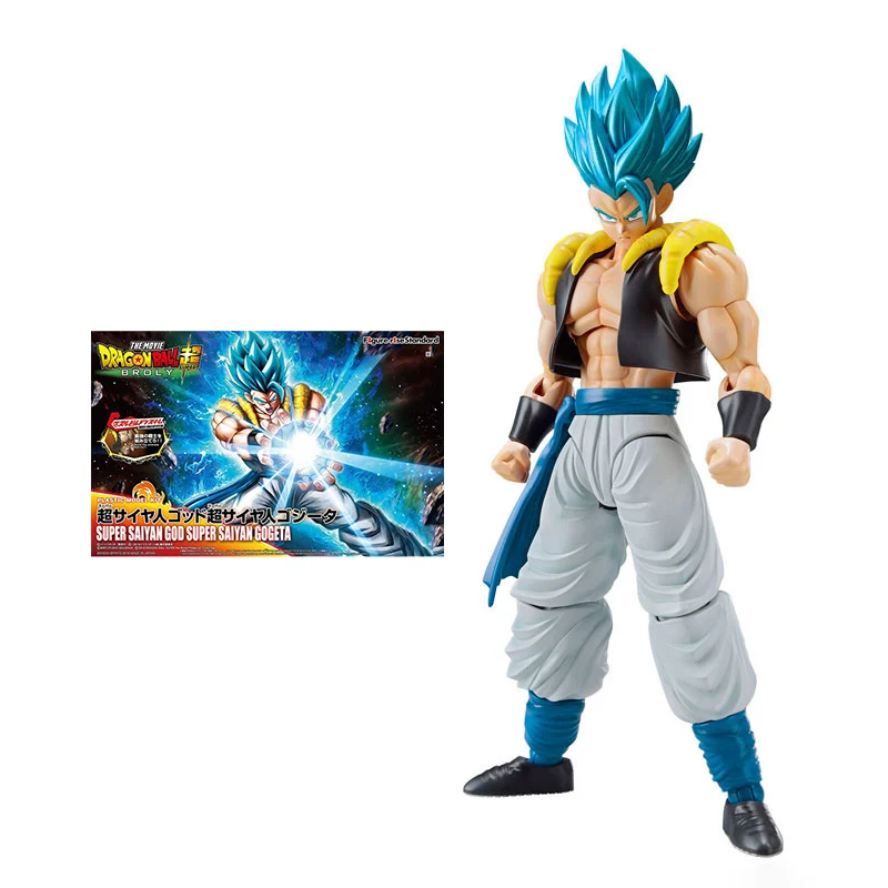 

Bandai Dragon Ball Figure Super Saiyan God Blue Hair Gogeta Action Toy Figure Assembly Model Anime Figure Toys for Children