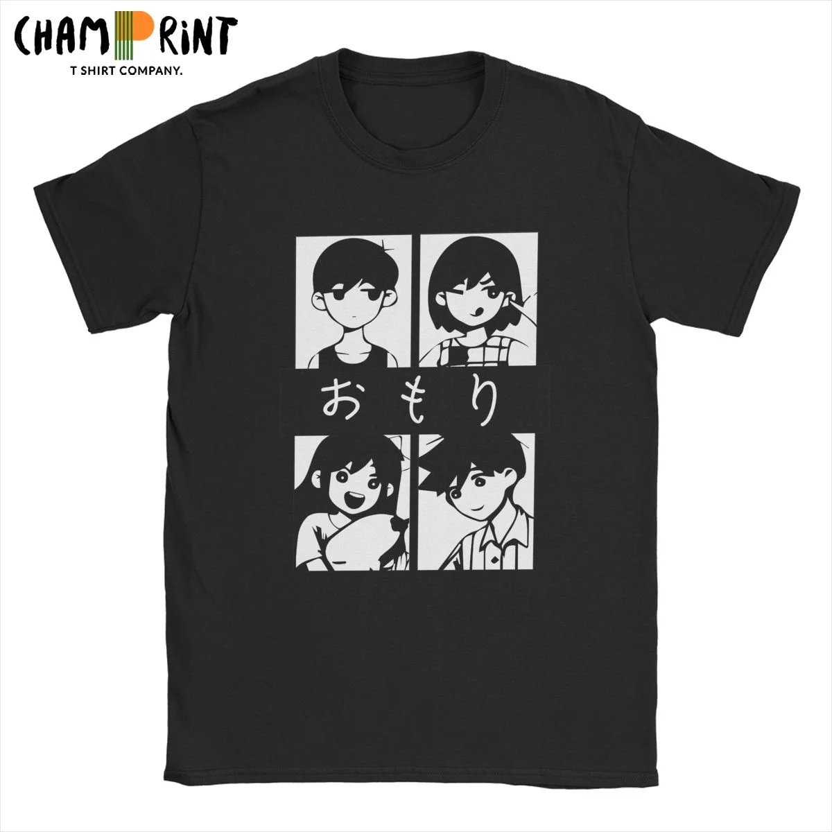 

Omori Kel Aubrey Und Hero T Shirt for Men Cotton 2021 Fashion T-Shirt Anime Streetwear Harajuku Tee Shirt Unique Clothing