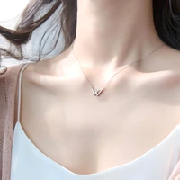 2021 trend 925 silver necklace lady personality letter name necklace cute temperament new jewelry jewelry gift accessories