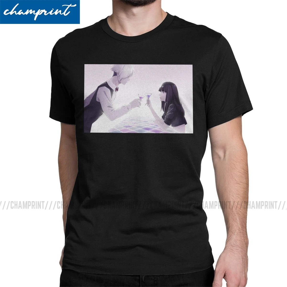 Мужская футболка с короткими рукавами и круглым вырезом хлопковая одежда