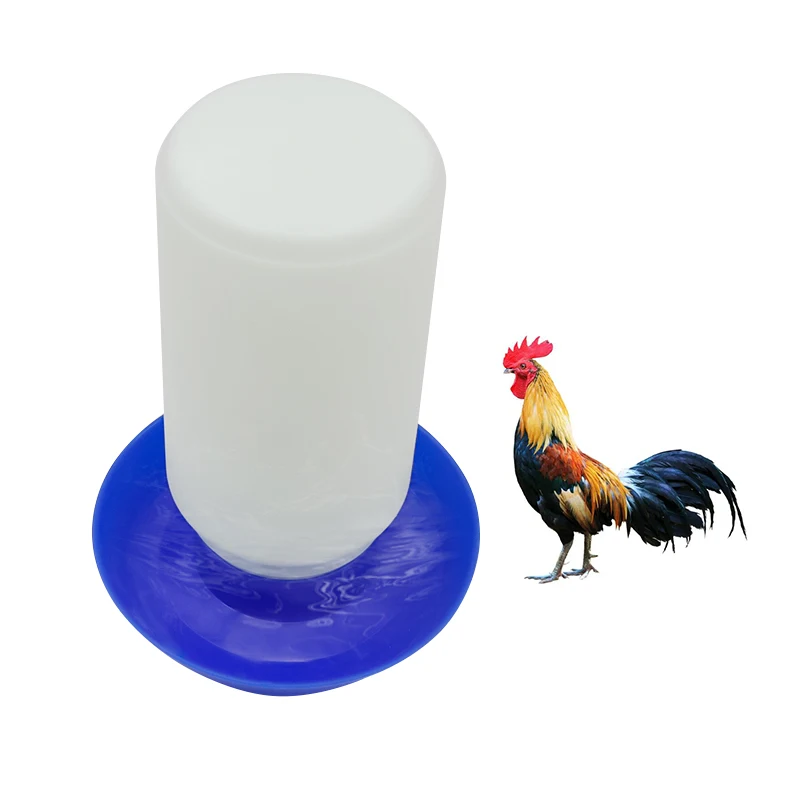 1L Automatic Poultry Chicken Water Drinking Bottle Fountain Dispenser Thicken Drinker Cups Feeding Tray Farming equipment