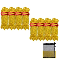 4mm outdoor camping tent rope camping accessories reflective rope with net storage bag glowing at night outdoor tent accessories