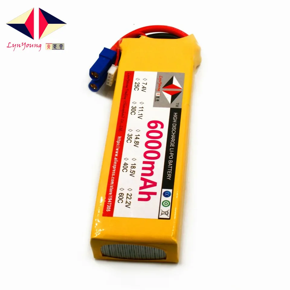 Аккумулятор HX Lipo 2S 7 4 в 6000 мАч 25C 30C 35C 40C 60C для радиоуправляемого дрона