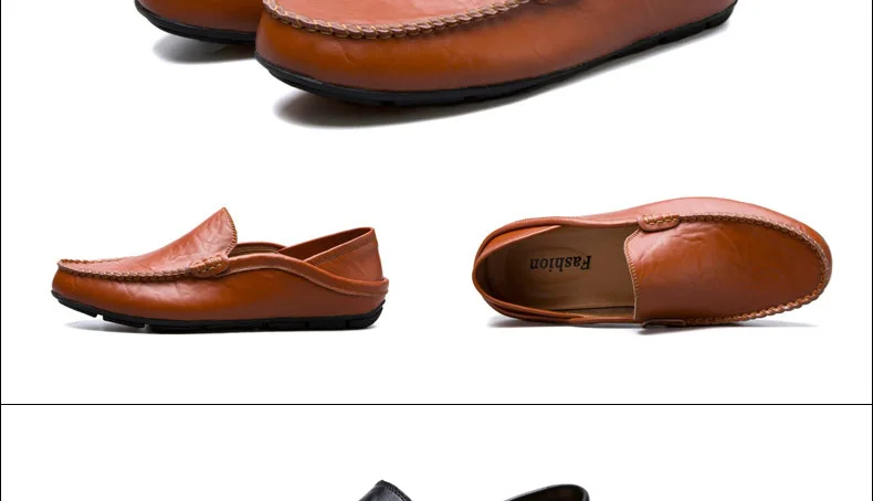 Мужские лоферы; кожаная мужская повседневная обувь; zapatos de hombre mocasines; слипоны; цвет белый, черный; сезон весна-осень; buty meskie; большие размеры 46, 47