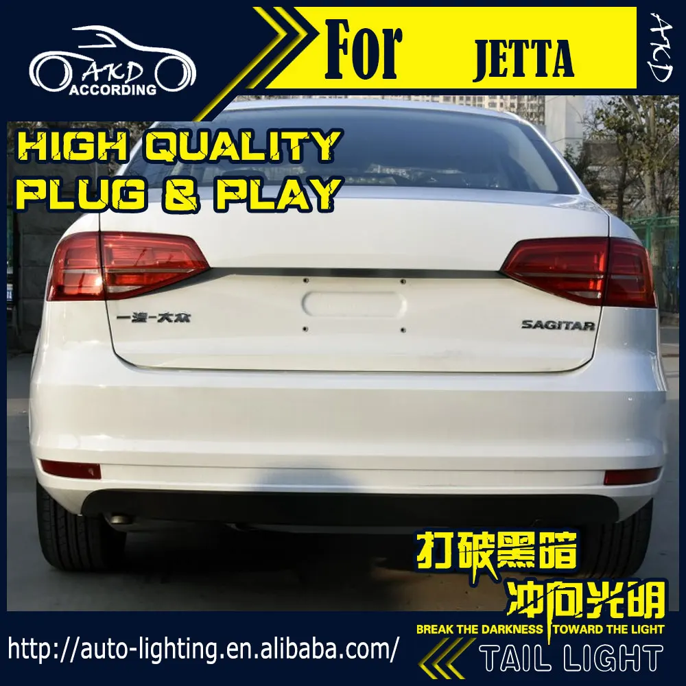АКД стайлинга автомобилей Хвост лампы для VW Jetta задние светильник s 2015 2017 GLI хвост