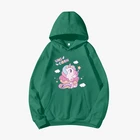 Толстовка в стиле Харадзюку для мужчин и женщин, милый худи с длинными рукавами и принтом животных, повседневные пуловеры с карманами, топы с графическим принтом, милые худи