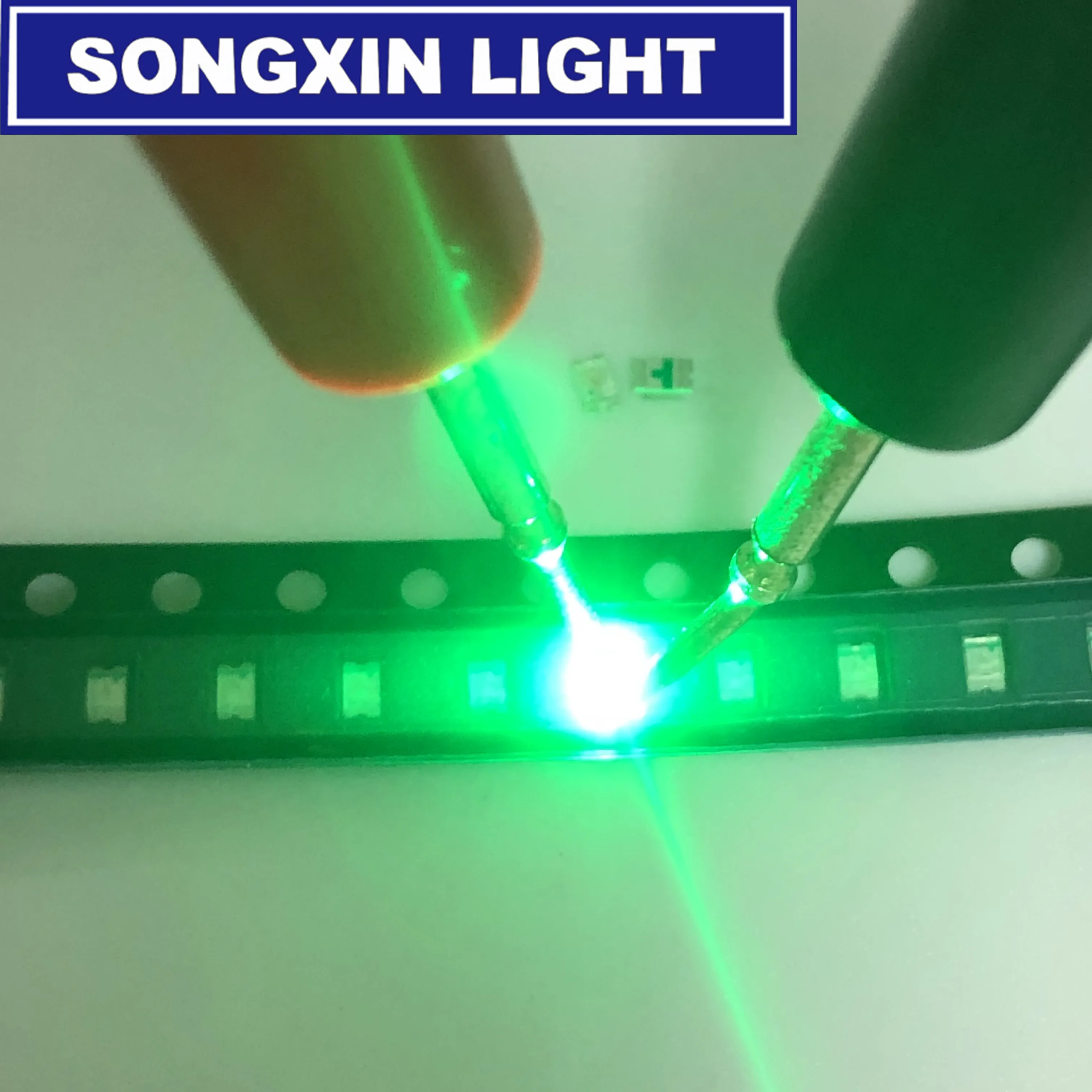 100 шт. XIASONGXIN светильник зеленый 0805 SMD светодиодный диодный чистый изумруд 520 530nm 3 0 4