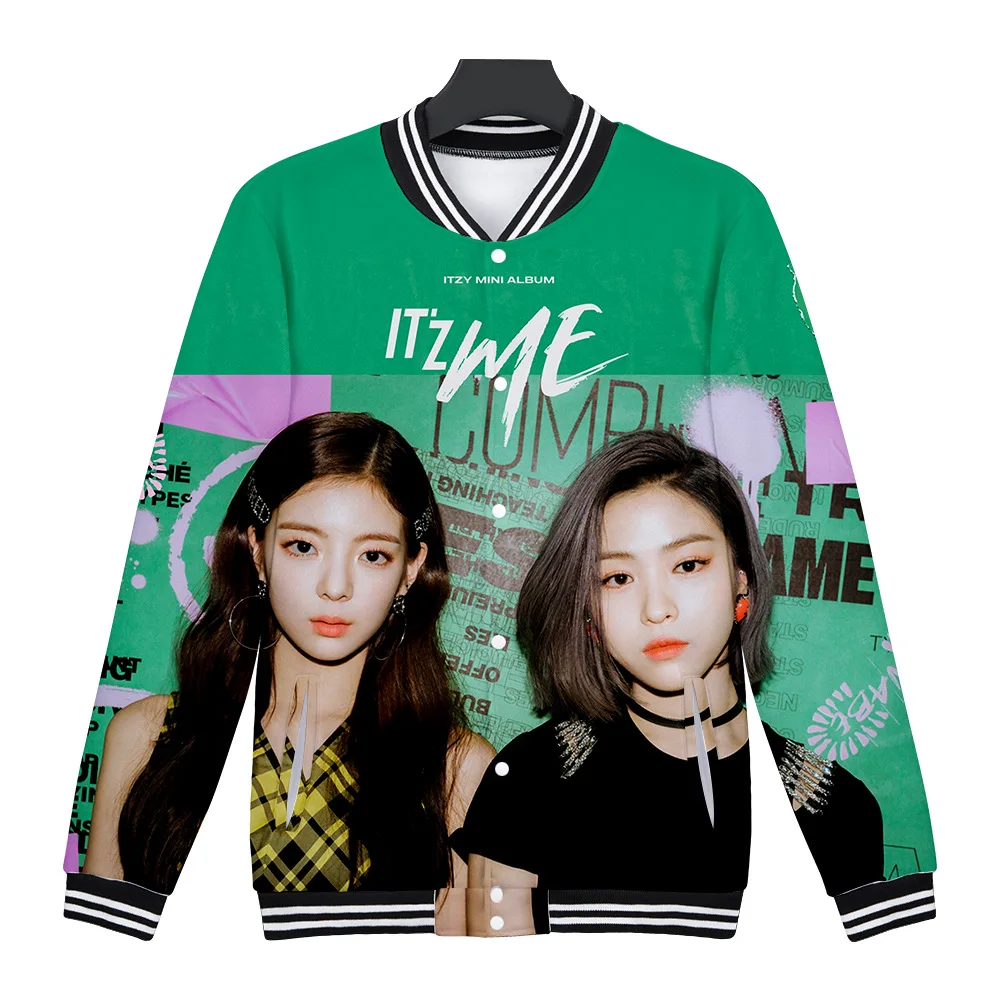 K-POP KPOP ITZY IT'z Me альбом 3D бейсбольная Униформа куртка-бомбер женская мужская