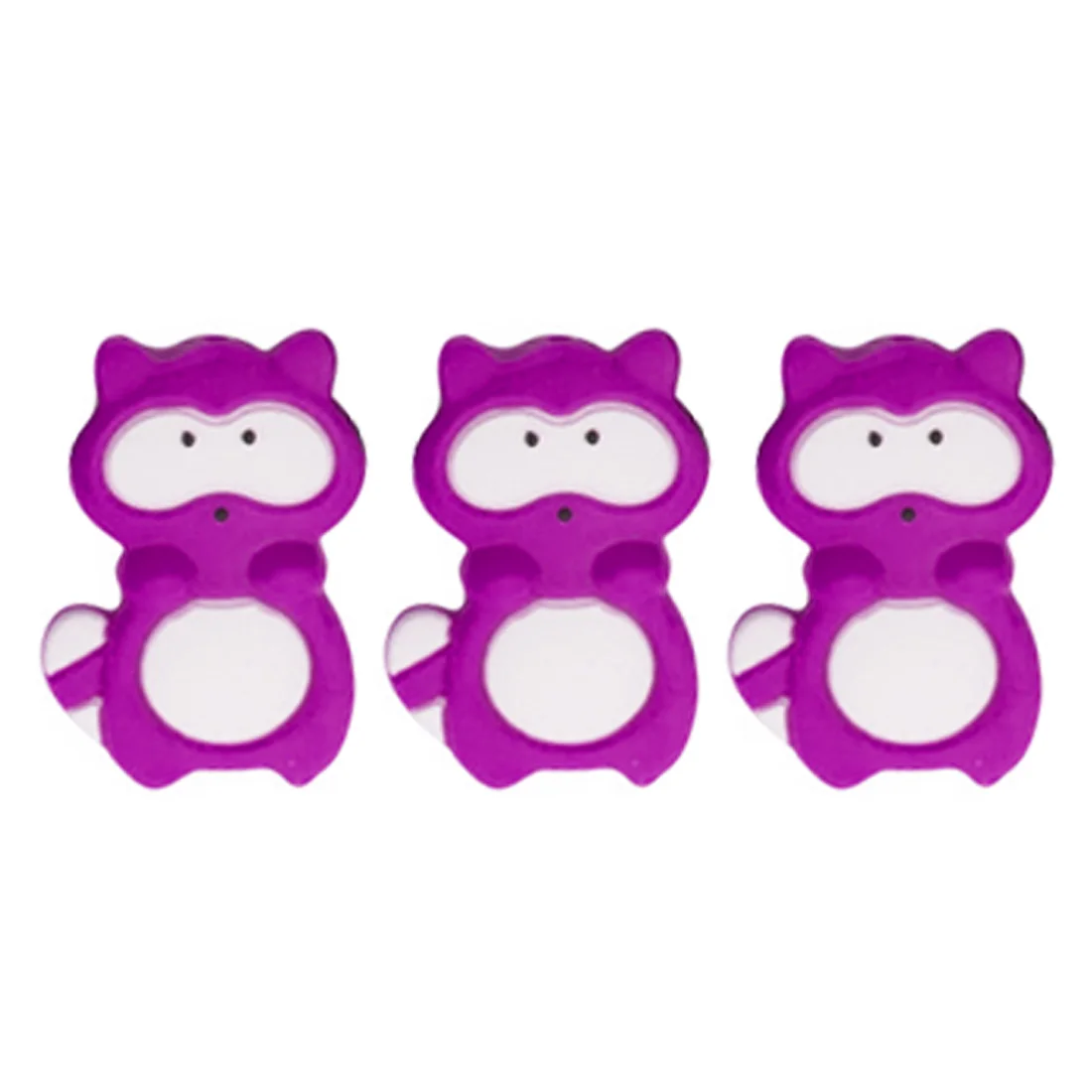 purple red 3 шт Силиконовые Бусины из енота для сосок, зажим, аксессуары, Детские Прорезыватели, BPA бесплатно, DIY бусины для прорезывания зубов, ожерелье - Цвет: purple red