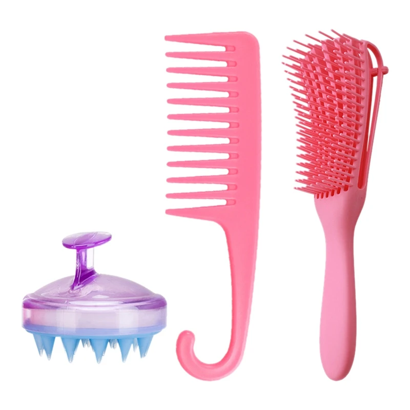 Расческа осьминог массажная расческа многофункциональная для укладки девять