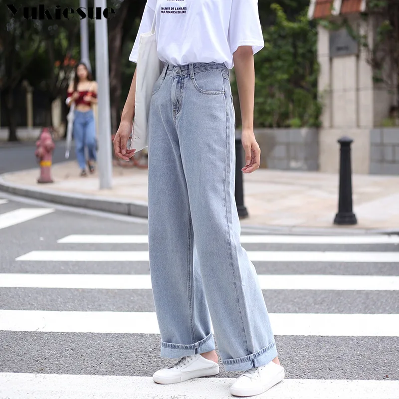 Женские джинсовые брюки с высокой талией женские брюки-султанки в стиле