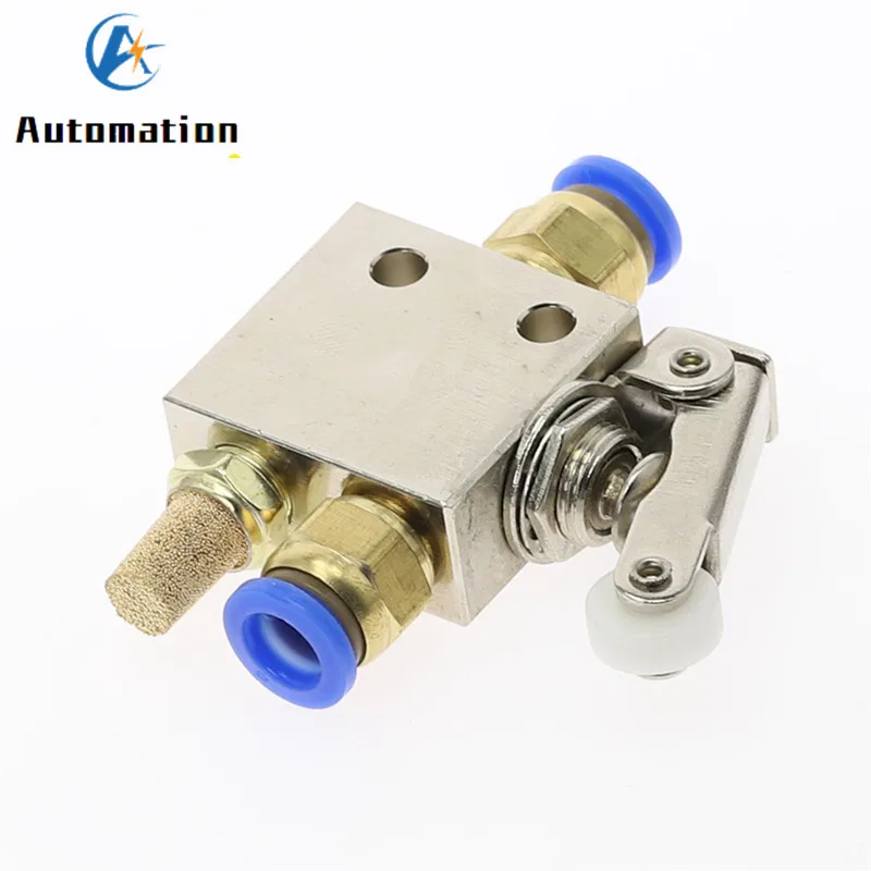 Фото TAC2-31P Exhaust valve 2 Position 3 Way Roller Lever Mechanical Valve Pneumatic valve switch 1/8