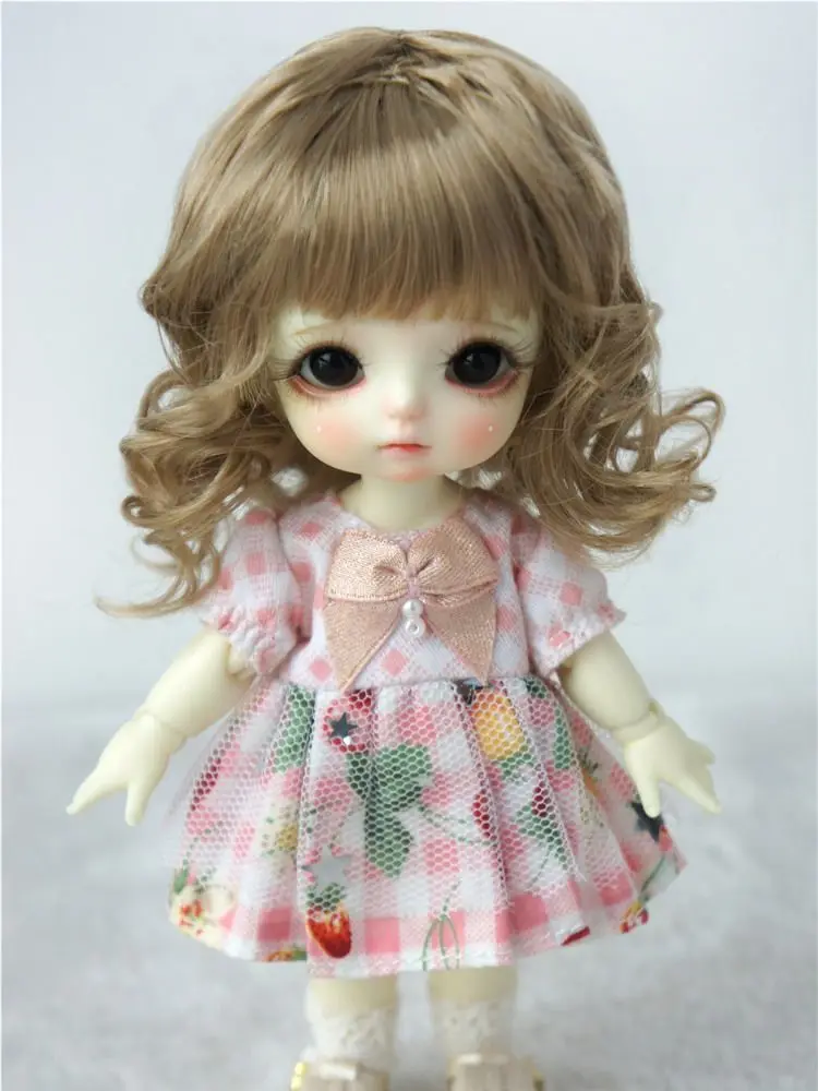 

JD260 1/12 1/8 1/6 Pretty BJD Synthetic Mohair Doll Wigs Size 4-5inch 5-6Inch 6-7Inch OB11 YOSD Hair Doll Accessories
