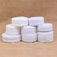 10 yards 2 4cm lace ribbon tape diy apparel sewing fabric white lace trimming for sewing decoration african lace fabric