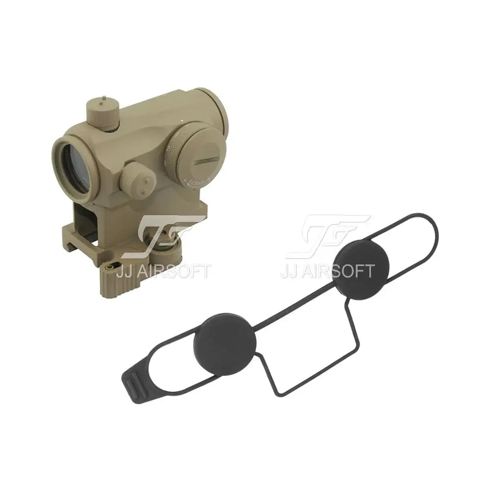 JJ Airsoft Micro 1x24 красная точка с креплением QD Riser (черный/коричневый)|red dot|jj airsoftmicro red dot