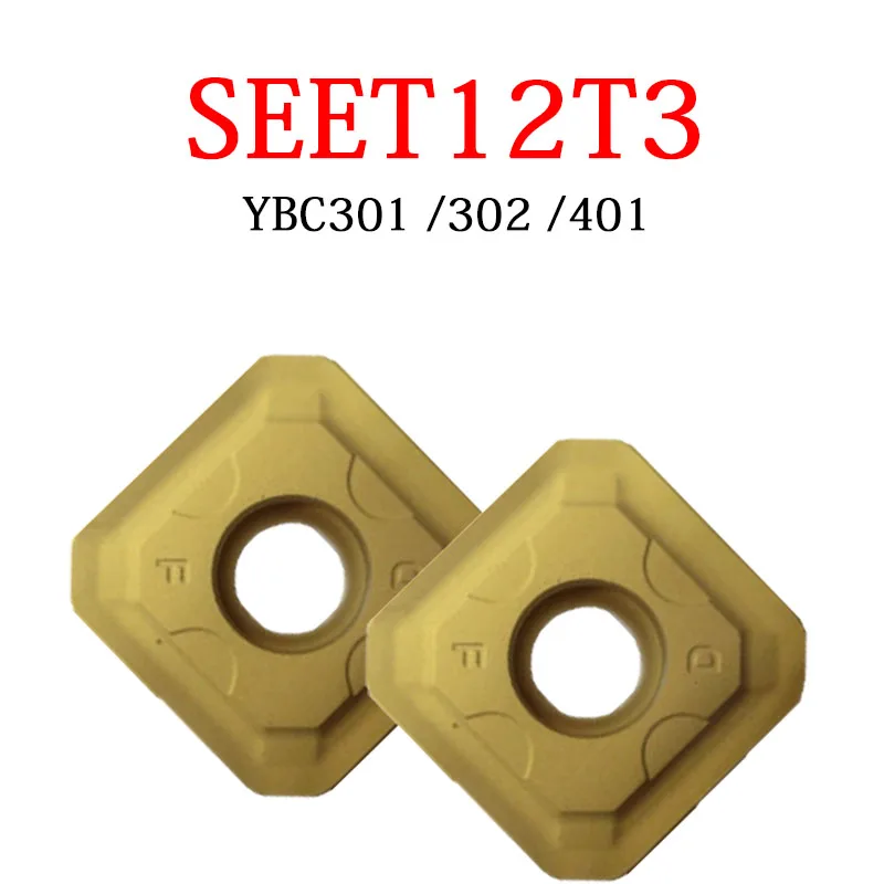 

SEET12T3 фрезерные Вставки SEET 12T3 SEET12T3-DF YBC301 SEET12T3-DM YBC401 SEET12T3-DR YBC302 прочные ЧПУ торцевые фрезерные лезвия