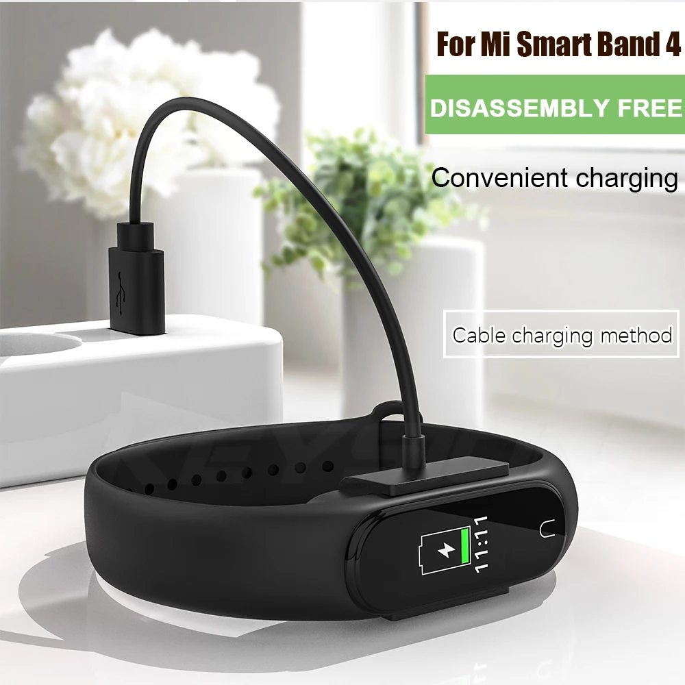 Кабель KEYSION для быстрой зарядки Xiaomi Mi Band 4 глобальная зарядка через USB зарядная док