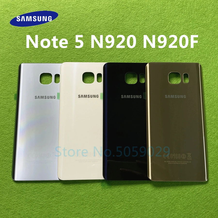 Задняя крышка аккумуляторного отсека для SAMSUNG Galaxy Note 5 N920 задняя из стекла Samsung N920P