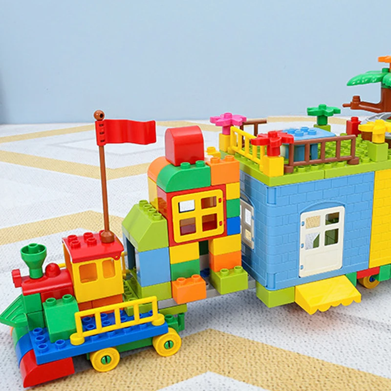 QWZ Новый замок большой размер строительные блоки конструктор DIY парк развлечений