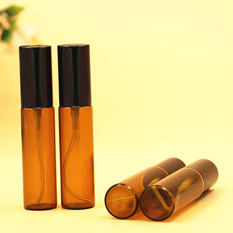 100 шт./лот 5 мл 10 пустая бутылка спрей бутылочки с янтарным эфирным маслом