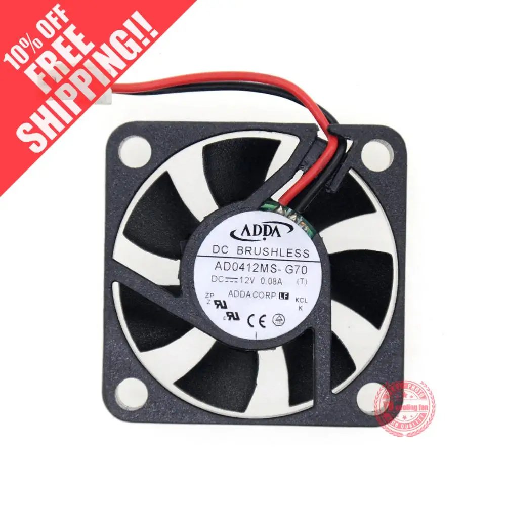 Вентилятор охлаждения ADDA, 4 см, 4 см, 4010, AD0412MS-G70, 12 В, 0,08 а