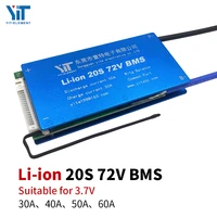 20s bms 72v 3 7v lithium battery protection board temperature equalization overcurrent protection pcb 30a 40a 50a 60a