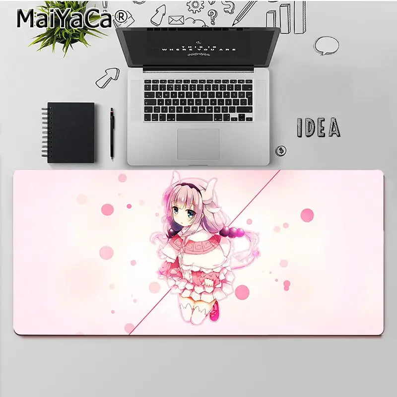 

MaiYaCa Miss Kobayashi's Dragon Maid Kanna Kamui Gamer Speed Mice Retail Small Rubber Mousepad Rubber Computer Gaming mousepad