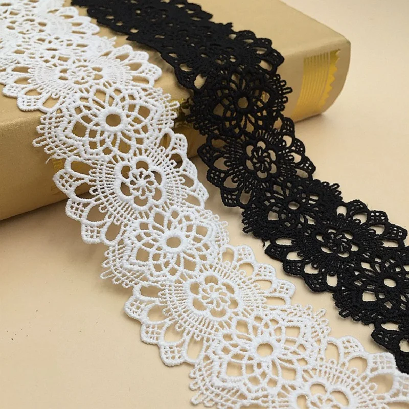 

The new milk silk water-soluble hollow embroidery lace computer embroidery clothing accessories lace
