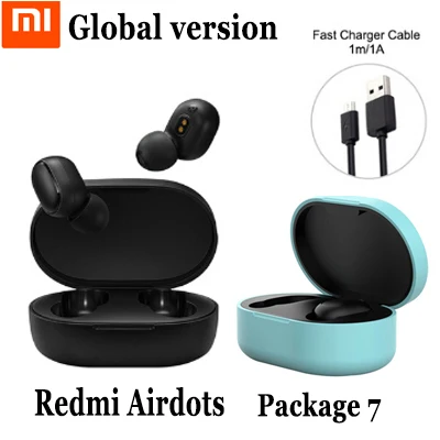 9 Xiaomi Redmi Airdots 5,0 TWS настоящие беспроводные Bluetooth наушники DSP шумоподавление с зарядным устройством - Цвет: 9