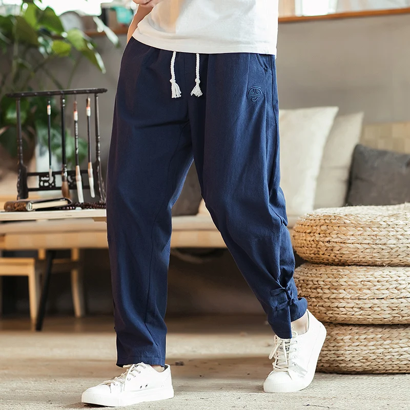 

Брюки-султанки мужские в стиле хип-хоп, свободные