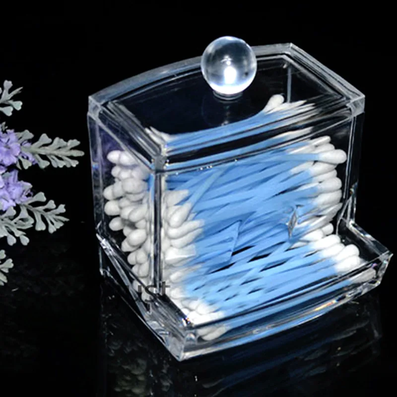 Горячий прозрачный косметический чехол для макияжа акриловый ватный тампон