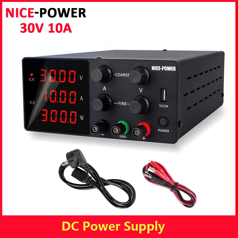 Лабораторный источник питания постоянного тока Nice Power 30 в 10 А регулируемый