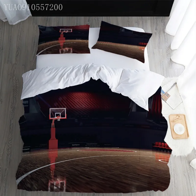 

Basketball Court Bedding Sets Boys Gift Duvet Cover Home Decor Bedding Set King Queen Bed linen Bedclothes Wholesale