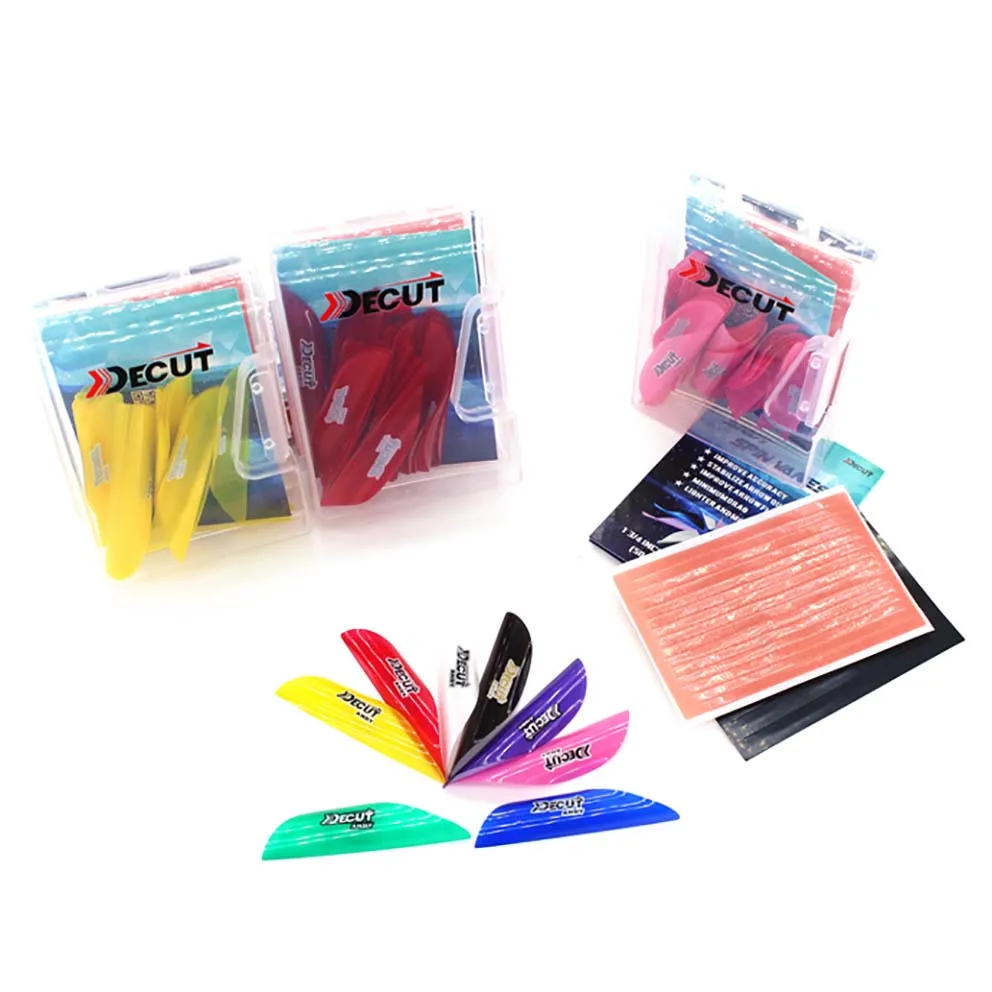 50 шт. Новинка вращающиеся лопатки для стрельбы из лука 1 75/2 дюйма спиральное перо