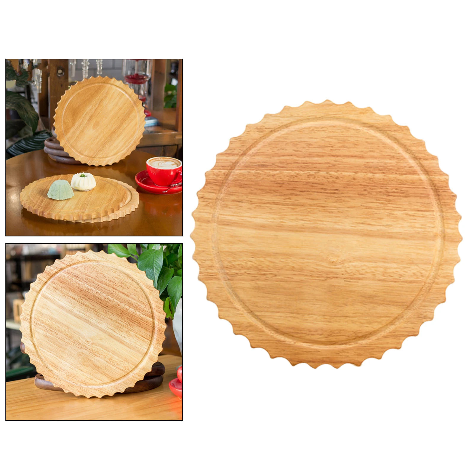 11 inches Round Wooden Cutting Chopping Board Pizza Peel Bread Cake Fruit Serving Tray Storage Organizer Utensils | Дом и сад