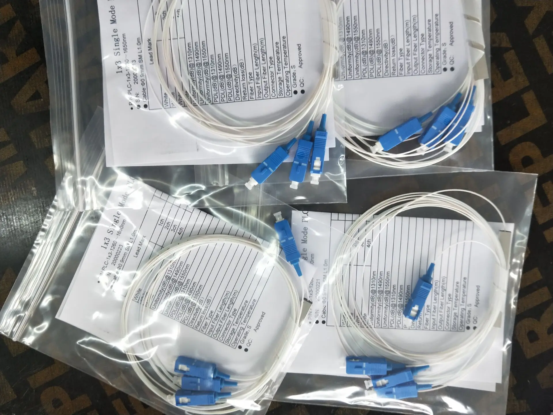 Сплиттер Sc Apc FTTH оптоволоконный мини одномодовый ПЛК 1X3 стальная труба sc