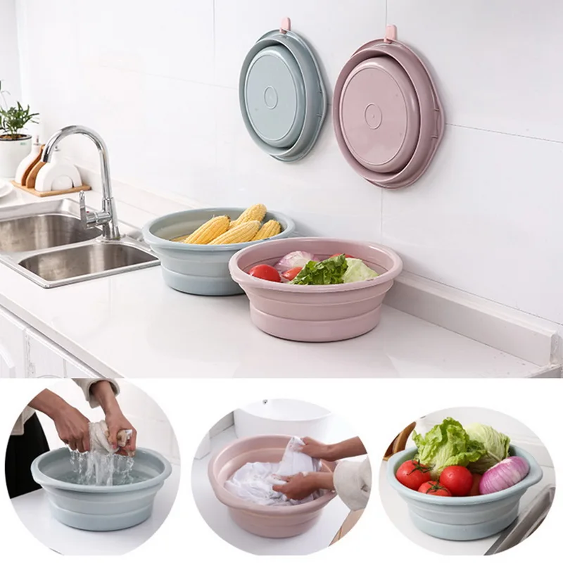 Горячие Путешествия складной умывальник ведро контейнер портативный фруктовый