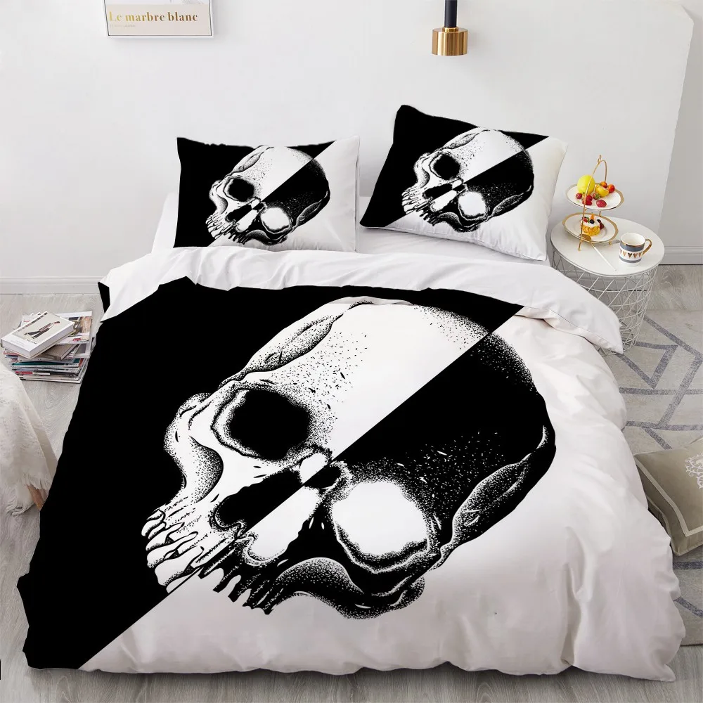 Простые постельные принадлежности 3D Мраморное одеяло пододеяльник набор