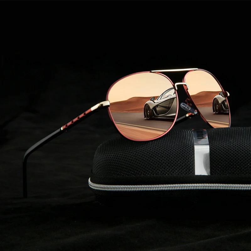 Солнцезащитные очки Мужские поляризационные зеркальные аксессуары для вождения
