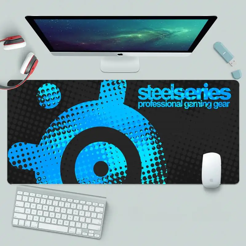 

Steelseries logo Rubber Mouse Durable Desktop Mousepad Rubber Mousepad XL Large Gamer Keyboard PC Desk Mat Takuo Mouse mat