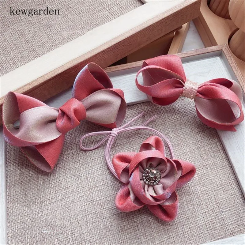 Kewgarden 25 мм 1 &quot35 двухсторонние двухцветные атласные ленты вручную изготовленная