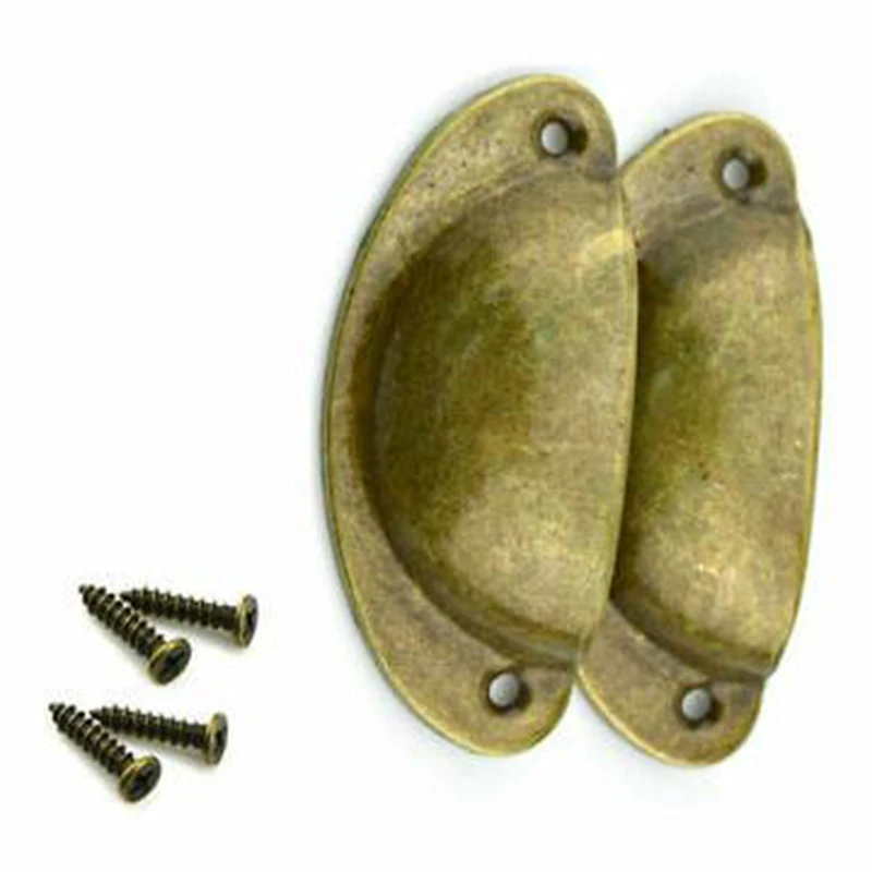 24 шт. ручка для шкафа дверная чашка ящик мебели антикварная ретро украшения