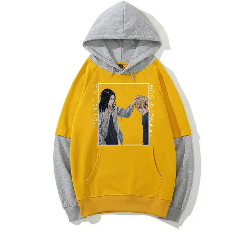 Толстовка Токио мстители для мужчин и женщин крутые худи с имитацией двух