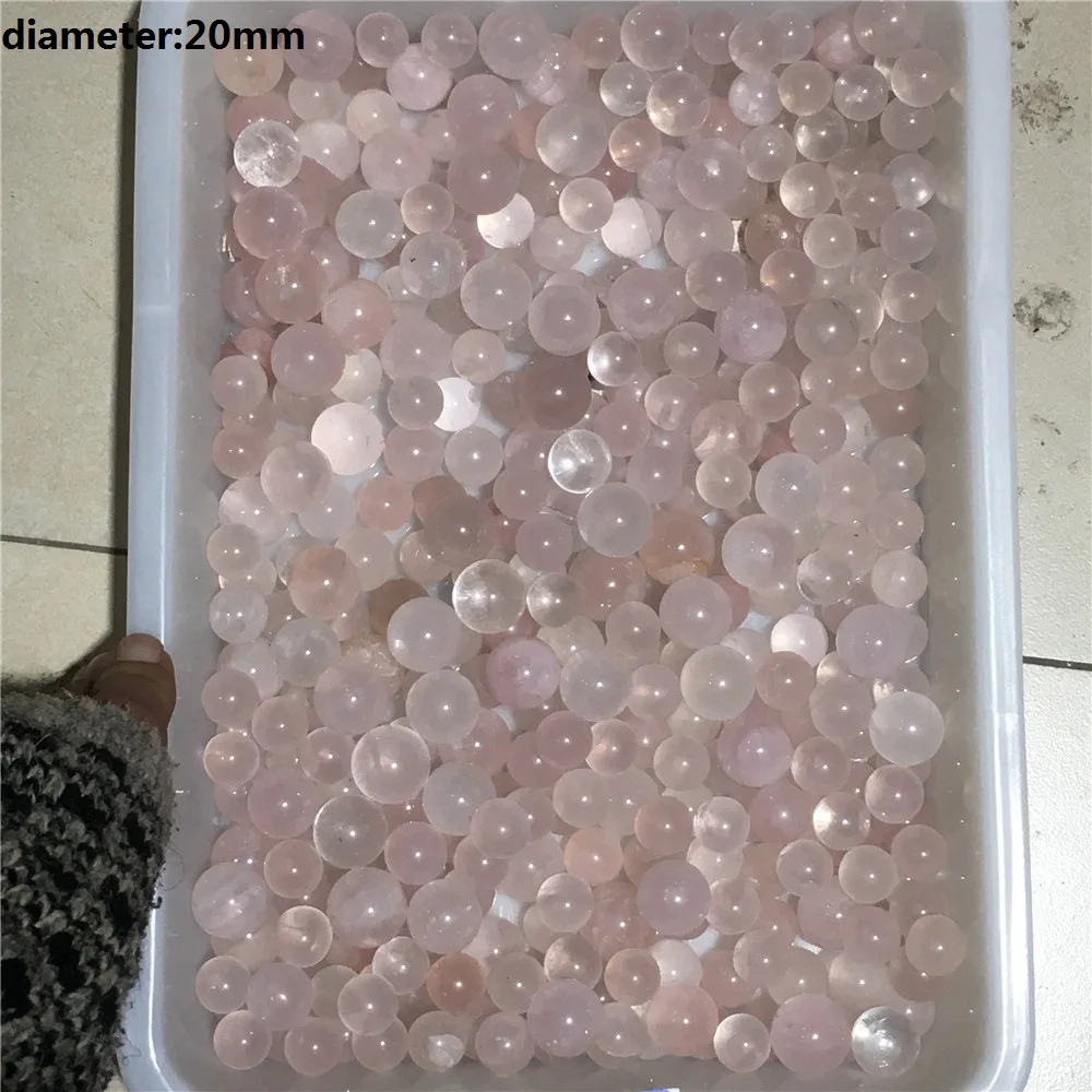 

(lot1000g)Natural Rose Quartz Crystal Home Furnishing Wedding Decoration Stone Globe Reiki Masters Ball