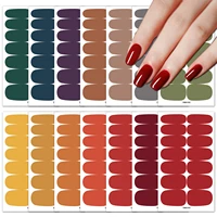 nail stickers wholesale solid color nail stickers simple waterproof nail stickers full color solid color stickers