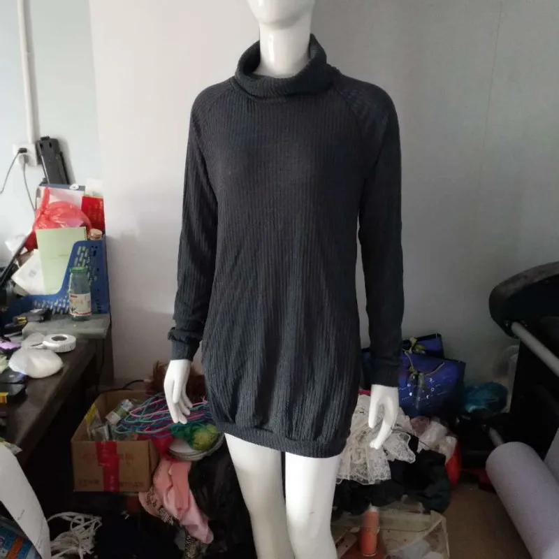 Платья для беременных больших размеров женское модное однотонное платье пуловер