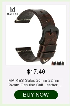 Аксессуары для часов MAIKES, кожаный ремешок для часов LUMINOX HAMILTON, ремешок для часов 20 мм, 22 мм, 24 мм, 26 мм, браслет для часов