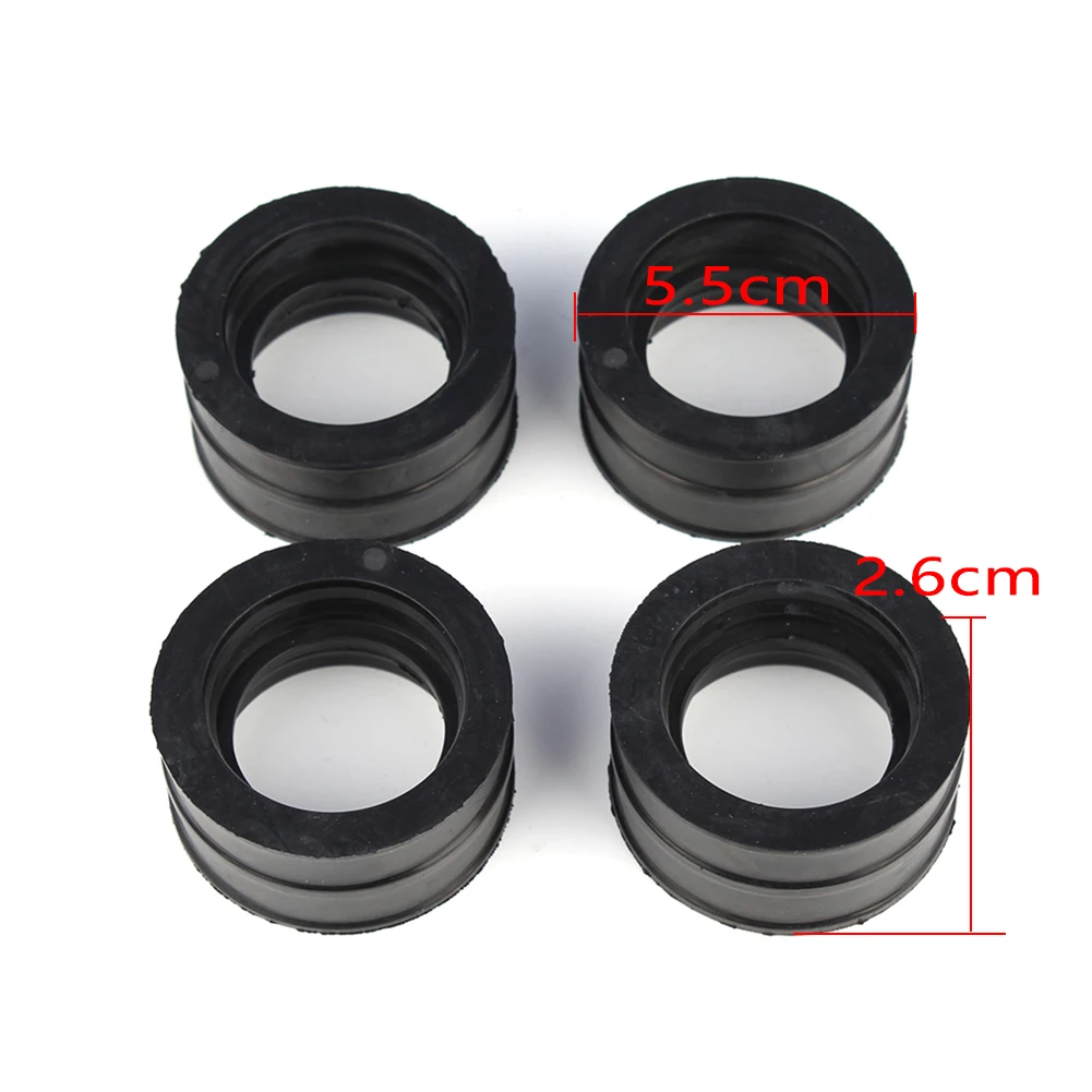 4 шт. мотоциклетные карбюраторы впускной коллектор адаптер соединительные