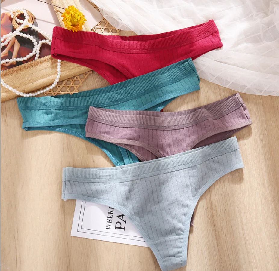 3 шт. женские трусики стринги из хлопка|Женские трусики| |