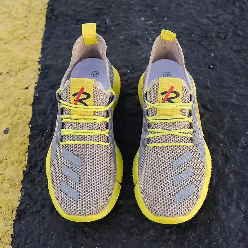 

Fashion Men Sneakers Mesh Casual Shoes Lac-up Mens Shoes Lightweight Vulcanize Shoes Walking Sneakers Zapatillas Hombre Tenis